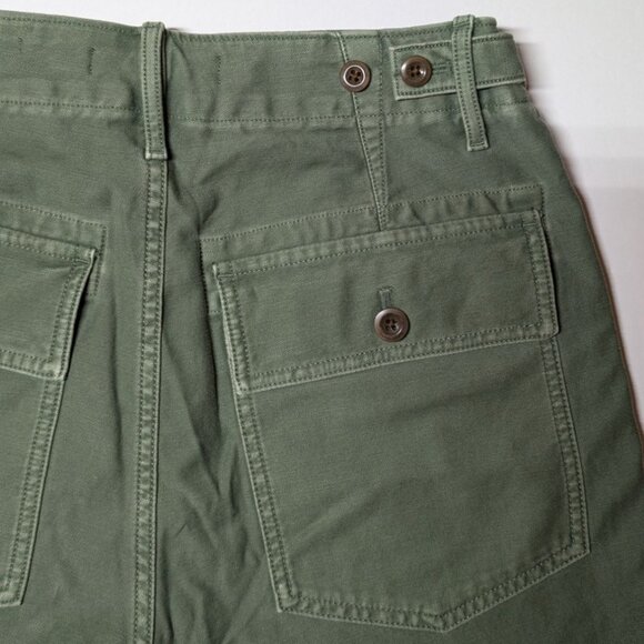 Outerknown Westbound Utility Shorts Organic Cotton Womens Size 26 Green - Picture 7 of 10